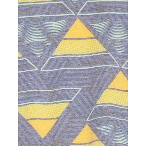 lularoe Irma tunic short sleeve geometric blue orange yellow xs READ new - Picture 6 of 9
